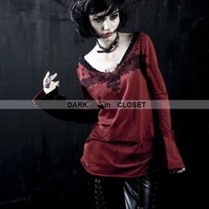 PUNK RAVE RED GOTHIC PUNK PIN T-SHIRT